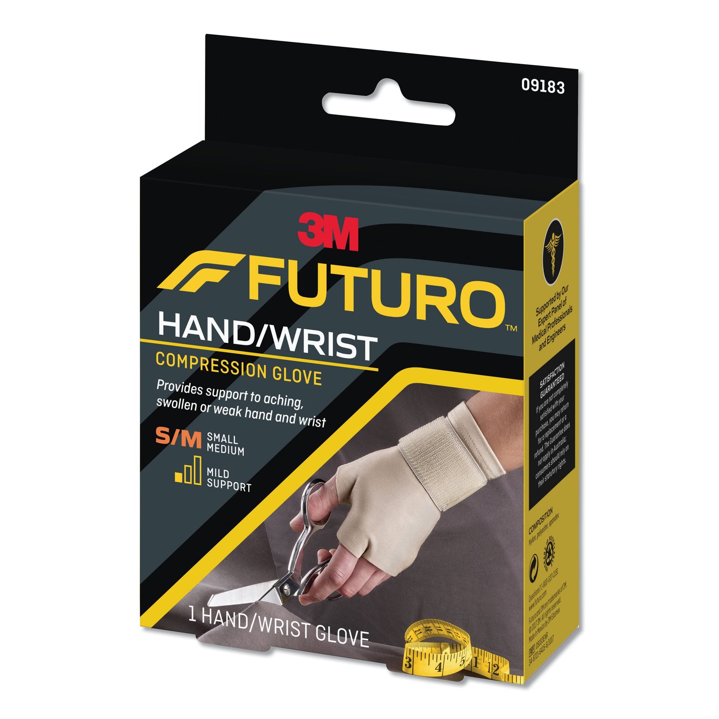3M™ Futuro™ Support Glove Fingerless Small / Medium Over-the-Wrist Length Ambidextrous (971886_EA)