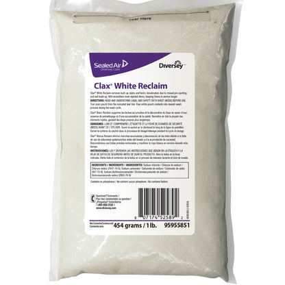 Clax® White Reclaim Laundry Stain Remover 1 lbs. Bag Powder Chlorine Scent (1197439_CS)