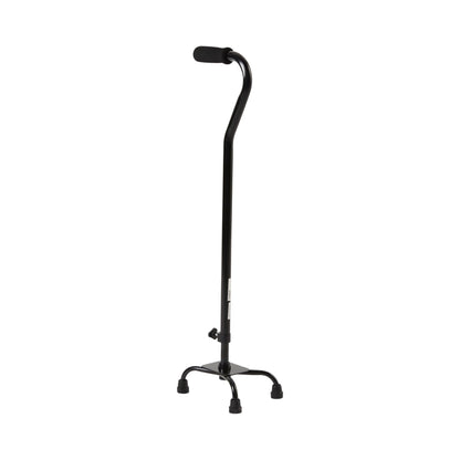 McKesson Small Base Quad Cane Steel 30 to 39 Inch Height Black (1065220_EA)