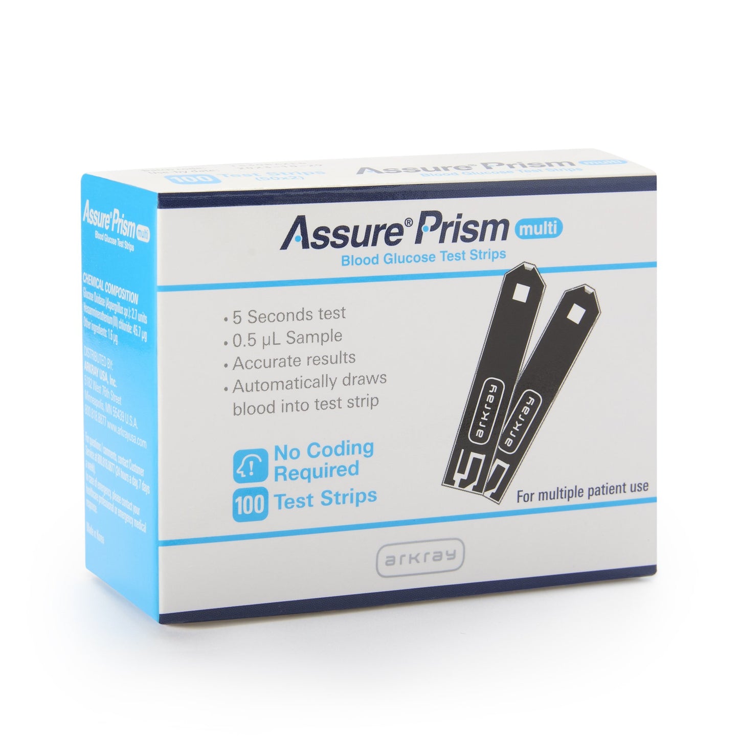 Assure® Blood Glucose Test Strips 100 Strips per Pack (942354_CS)