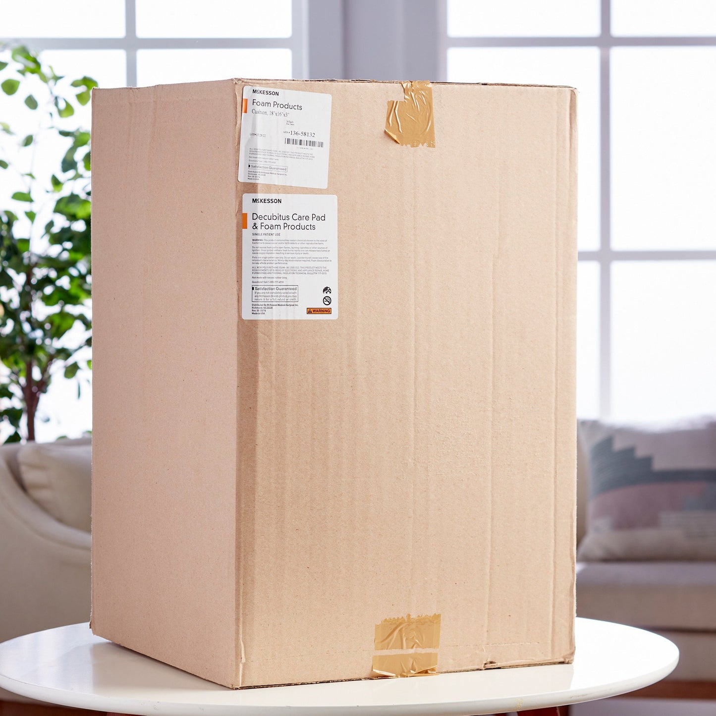 McKesson Seat Cushion 18 W X 16 L X 3 D Inch Convoluted Foam (929210_EA)