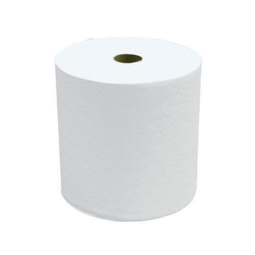 Southern Soft® Hard Roll Towels, White, 7.875"x800', Roll, Case of 6 (HOS43380)