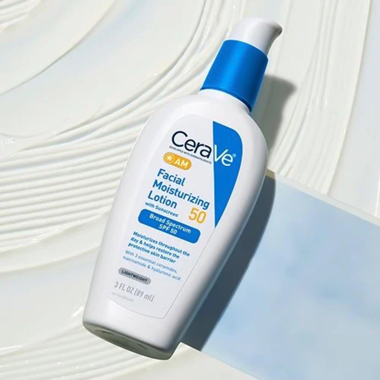 CeraVe® AM Facial Moisturizer with Sunscreen 3 oz. Bottle Unscented Lotion (1253469_EA)