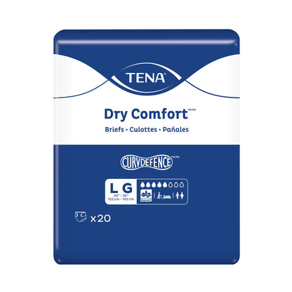TENA Dry Comfort™ Unisex Adult Incontinence Brief Large Disposable Moderate Absorbency (1245725_PK)