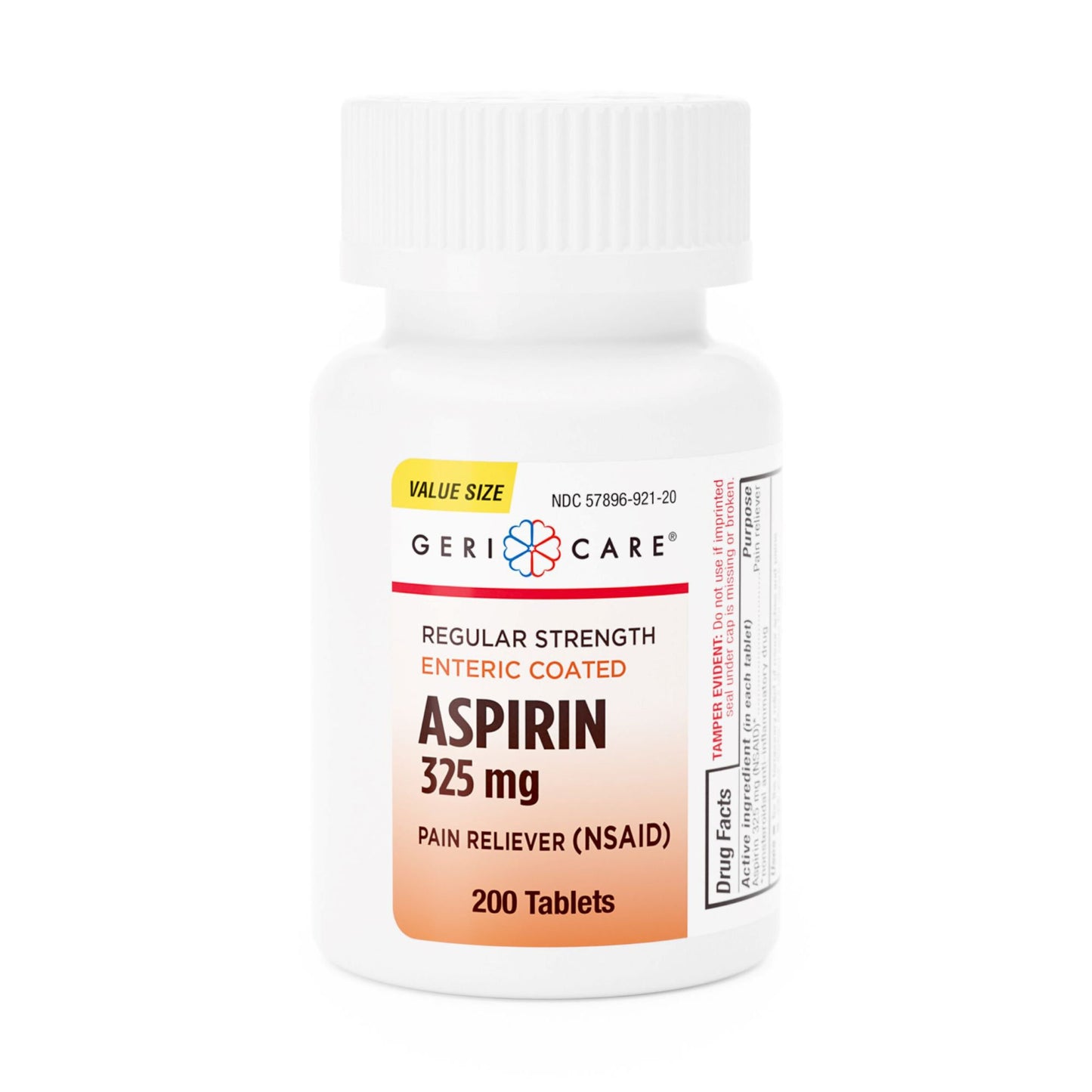 Geri-Care® Pain Relief 325 mg Strength Aspirin Tablet 200 per Bottle (1150849_CS)