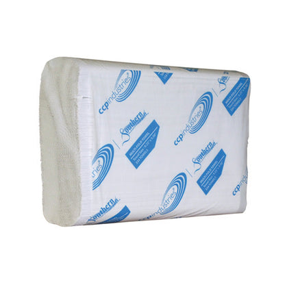Southern Soft® Hand Towels, White, 9.25"x9.5", Multifold, 250/Pack, Case of 16 Packs (HOS43517)