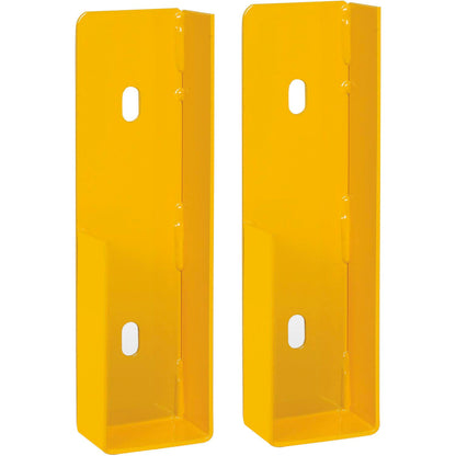 Global Industrial Steel Lift Out Style Bracket Kit, Pair, Yellow (WB436733)