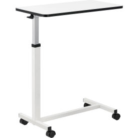 Global Industrial Overbed Table With H-Base, White Laminate Tabletop (WB436910WH)