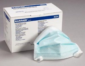 Barrier® Extra Protection Surgical Mask Anti-fog ASTM Level 3 Tie Closure One Size Fits Most (815487_BX)