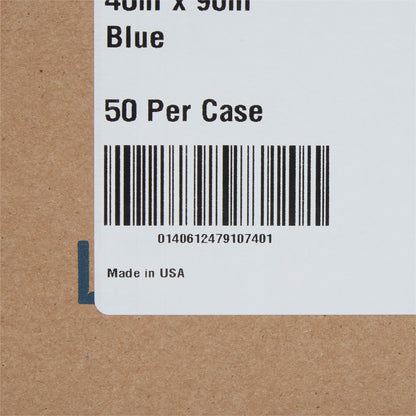 McKesson Stretcher Sheet Flat 40 W X 90 L Inch Blue 50% Cellulose Tissue / 50% Polyethylene Film Disposable (222919_CS)