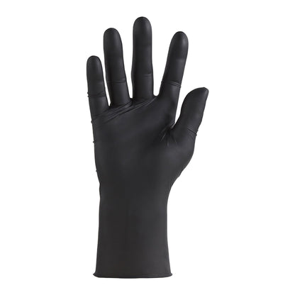 CareStock™ Exam Glove Medium NonSterile Nitrile Standard Cuff Length Fully Textured Black Not Rated (1230893_CS)