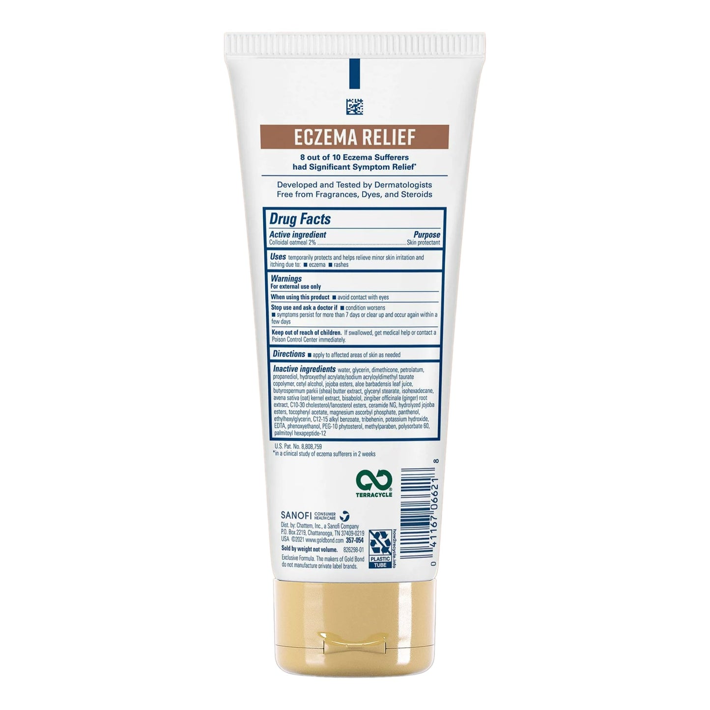 Gold Bond® Eczema Relief Skin Protectant 8 oz. Tube Unscented Cream (1230694_EA)