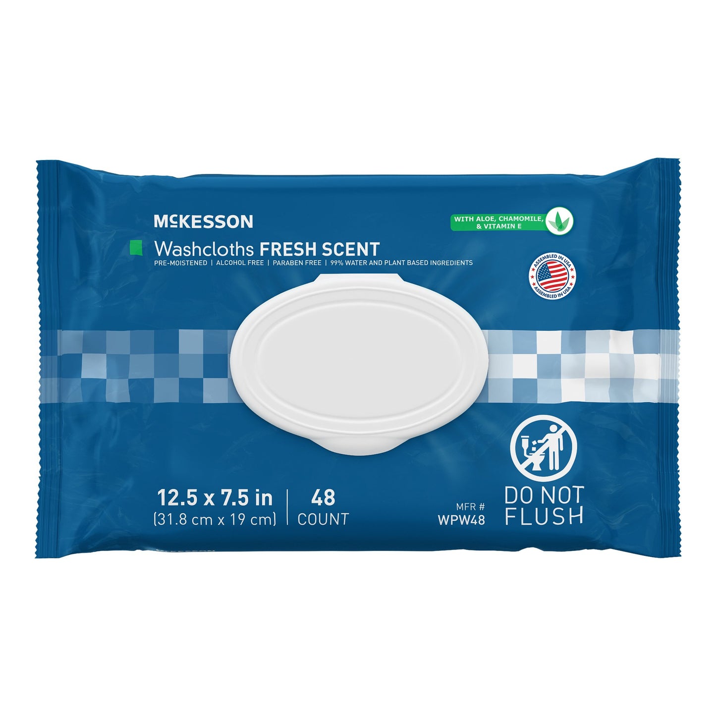 McKesson Personal Cleansing Wipe Soft Pack Scented 48 Count (1246809_PK)