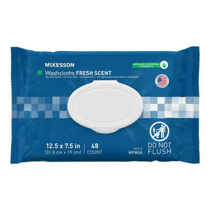 McKesson Personal Cleansing Wipe Soft Pack Scented 48 Count (1246809_PK)