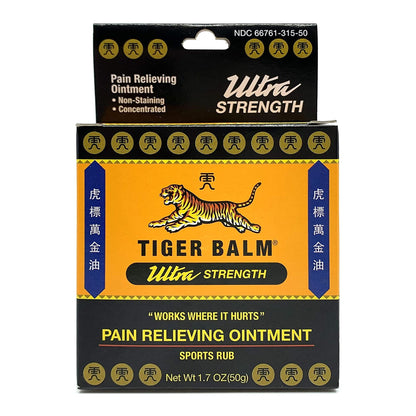 Tiger Balm® Ultra Topical Pain Relief 11% - 11% Strength Camphor / Menthol Ointment 50 Gram (525576_EA)