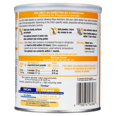 EleCare® Jr Pediatric Oral Supplement Vanilla Flavor 14.1 oz. Can Powder Amino Acid Protein Maldigestion (772261_EA)