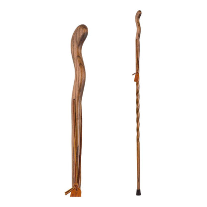 Brazos™ Twisted Fitness Walker Walking Stick Wood 48 Inch Height Brown (1229035_EA)