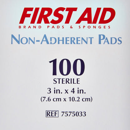 American White Cross Non-Adherent Dressing 3 X 4 Inch Sterile 1 per Pack (142142_BX)