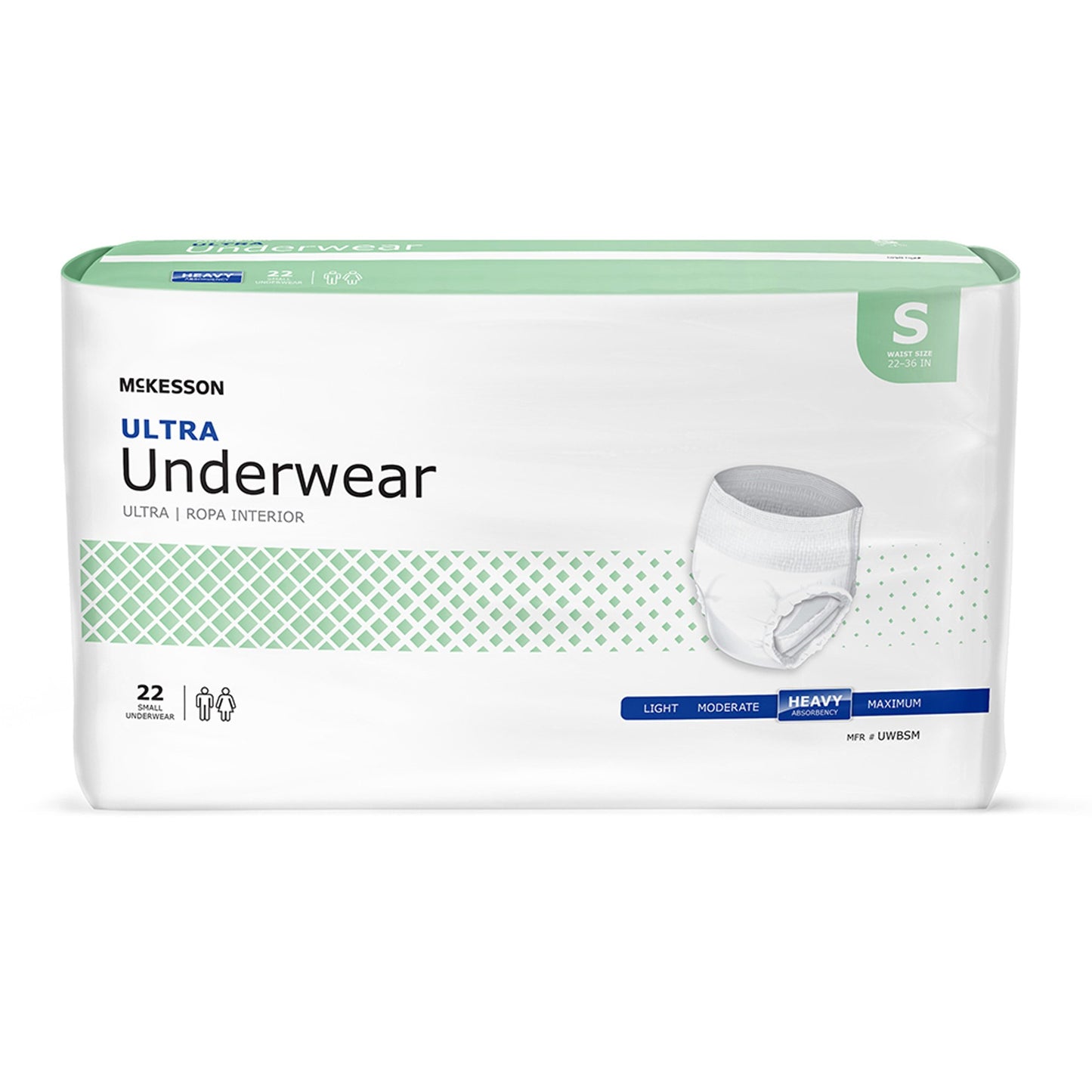 McKesson Ultra Unisex Adult Absorbent Underwear Pull On with Tear Away Seams Small Disposable Heavy Absorbency (884175_CS)