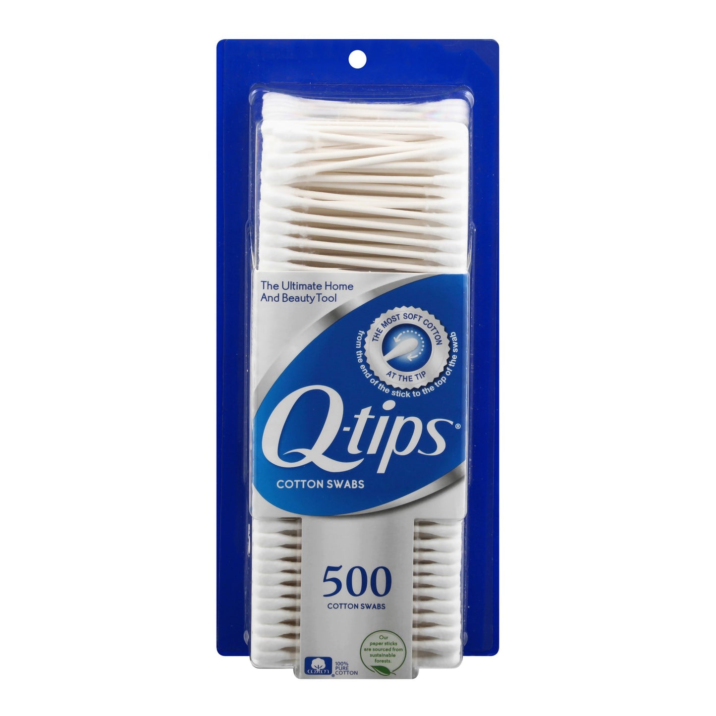 Q-Tip® Swabstick Cotton Tip Cotton Shaft 3 Inch NonSterile 500 per Pack (540426_PK)