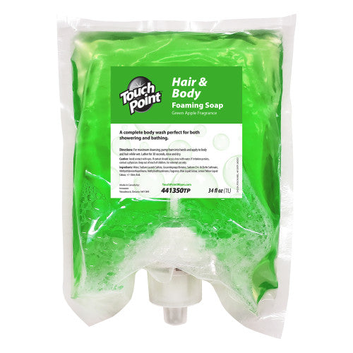Touch Point® Hair & Body Foaming Soap, 34 fl oz, Case of 4 (HOS441350TP)