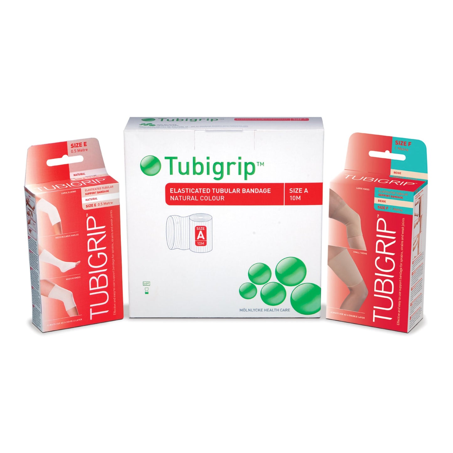 Tubigrip® Elastic Tubular Support Bandage 2-1/2 Inch X 1 Yard Small Hand / Arm Pull On Natural NonSterile Size B Standard Compression (731212_EA)