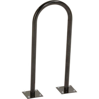 Global Industrial U-Rack Bike Rack, 2-Bike Capacity, Flange Mount, Black (WB442804MBK)
