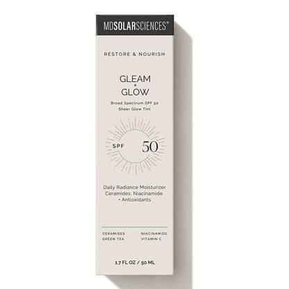MDSolarsciences™ Gleam + Glow SPF50 Facial Moisturizer with Sunscreen 1.7 oz. Tube Scented Cream (1230944_PK)