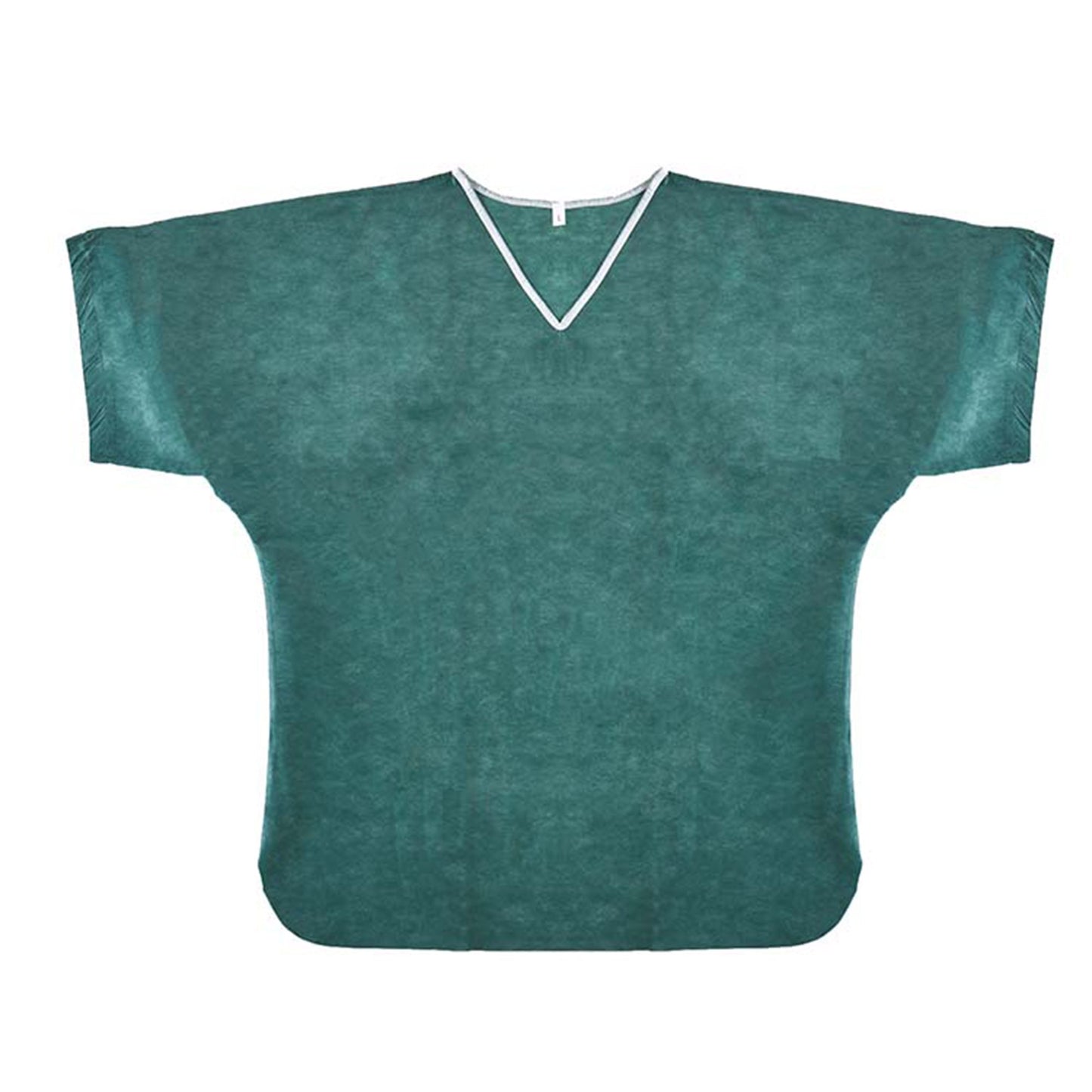 SimplySoft® Patient Shirt Small Green / White Without Pockets Short Sleeve Unisex (1177396_CS)