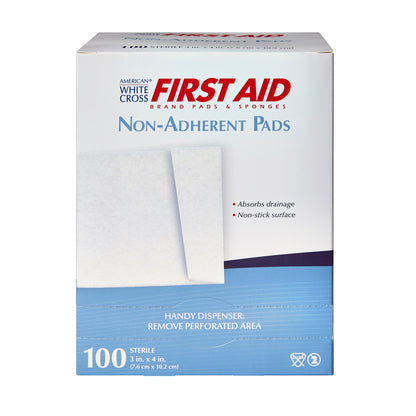 American White Cross Non-Adherent Dressing 3 X 4 Inch Sterile 1 per Pack (142142_BX)
