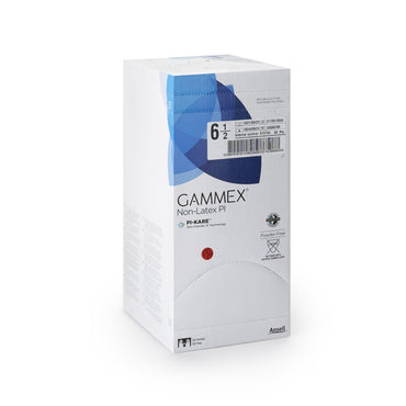 GAMMEX® Non-Latex PI Surgical Glove Size 6.5 Sterile Polyisoprene Standard Cuff Length Micro-Textured White Chemo Tested (765477_BX)