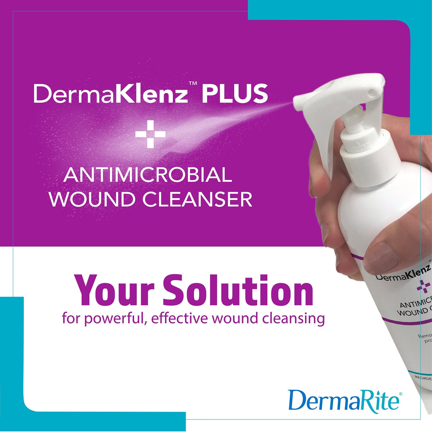 DermaKlenz™ Plus Wound Cleanser 8 oz. Spray Bottle NonSterile Antimicrobial (1256077_EA)
