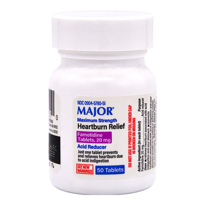 Major® Antacid 20 mg Strength Tablet 50 per Box (1103621_BT)