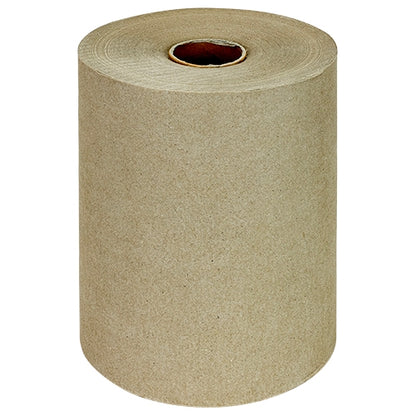 Southern Soft® Hard Roll Towels, Natural, 1 ply, 7.875"x800', Roll, Case of 6 Rolls (HOS44801)