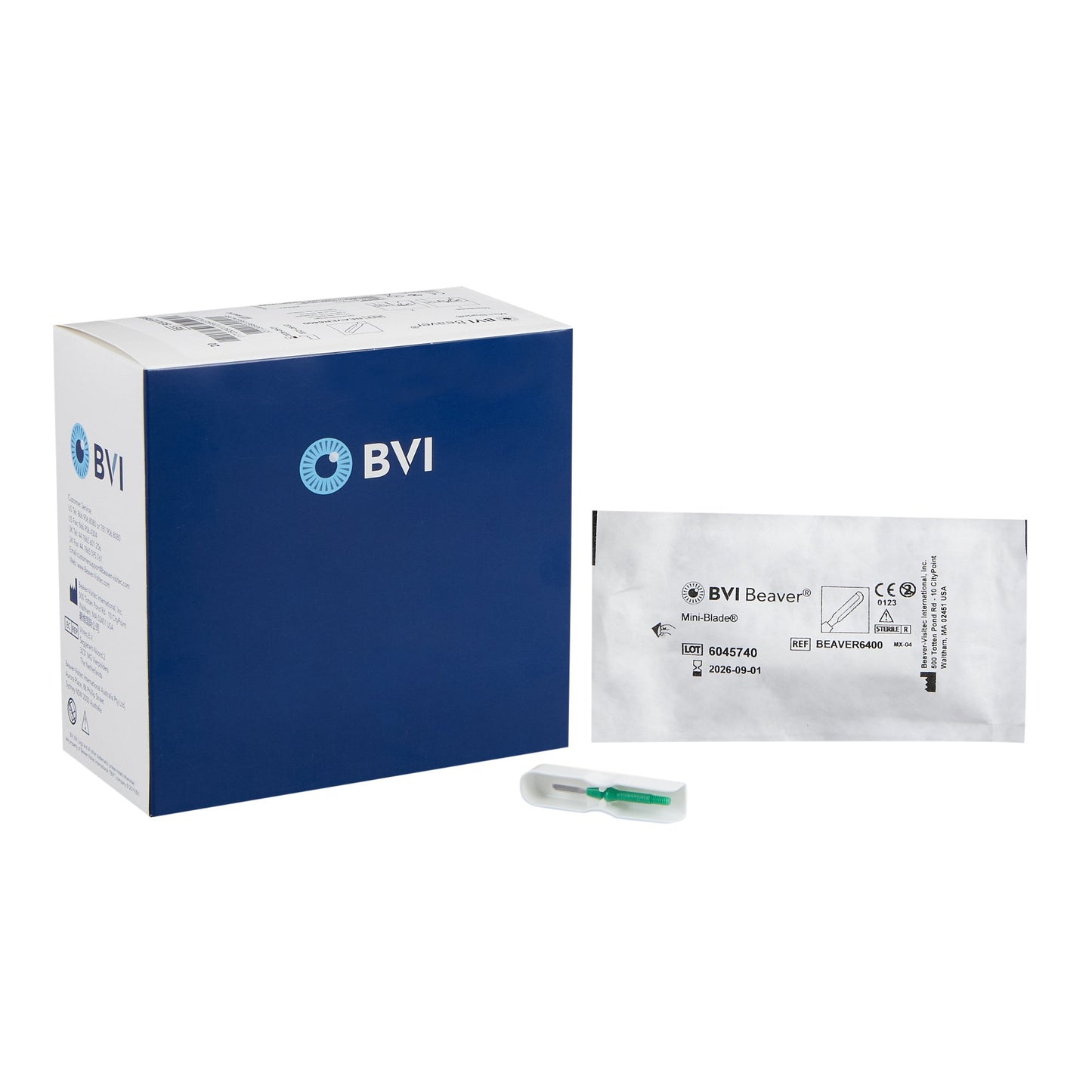 Beaver® 6400 Mini-Blade® Surgical Blade Stainless Steel No. 6400 Sterile (802055_BX)