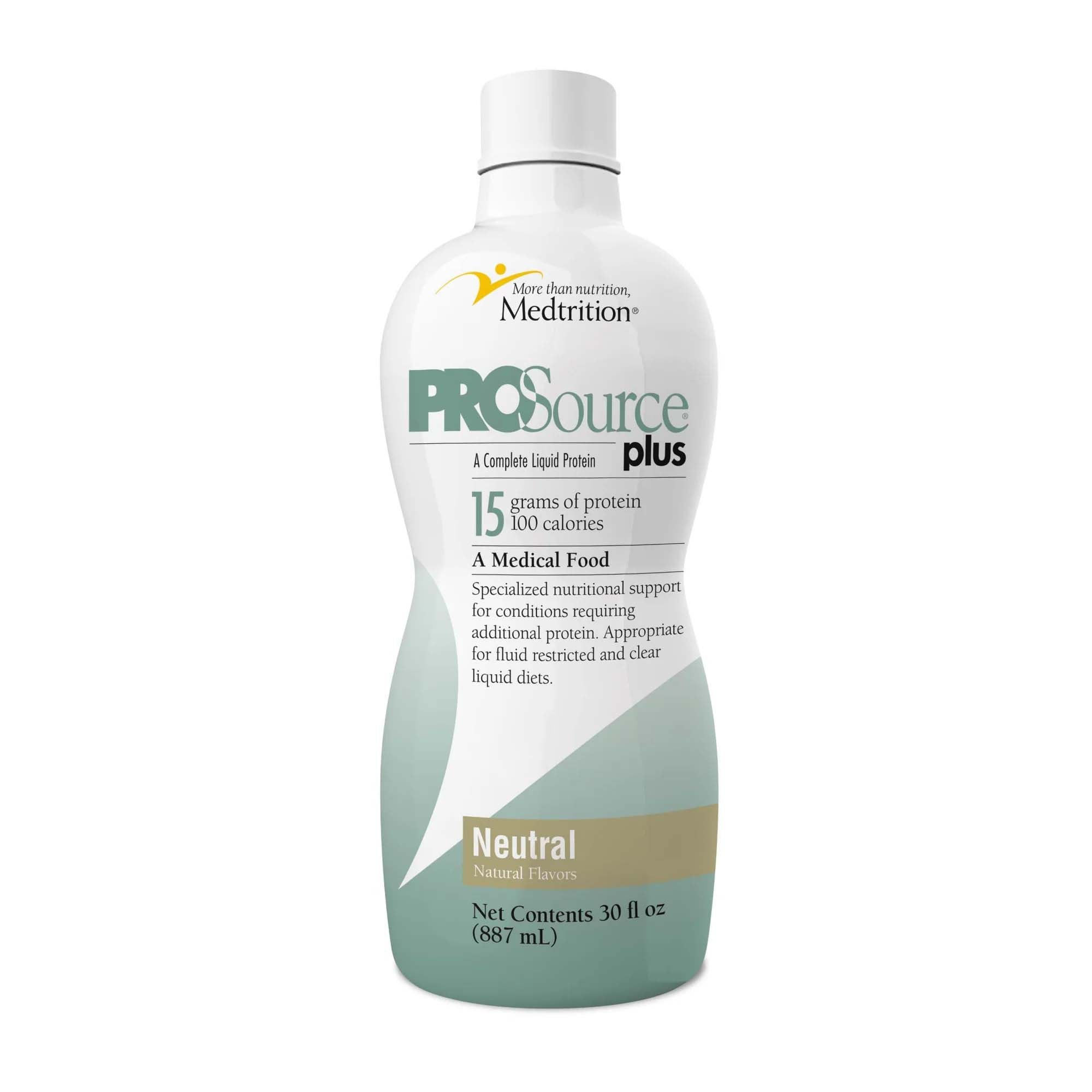 ProSource® Plus Oral Supplement Neutral Flavor Liquid 30 oz. Bottle (7 ...