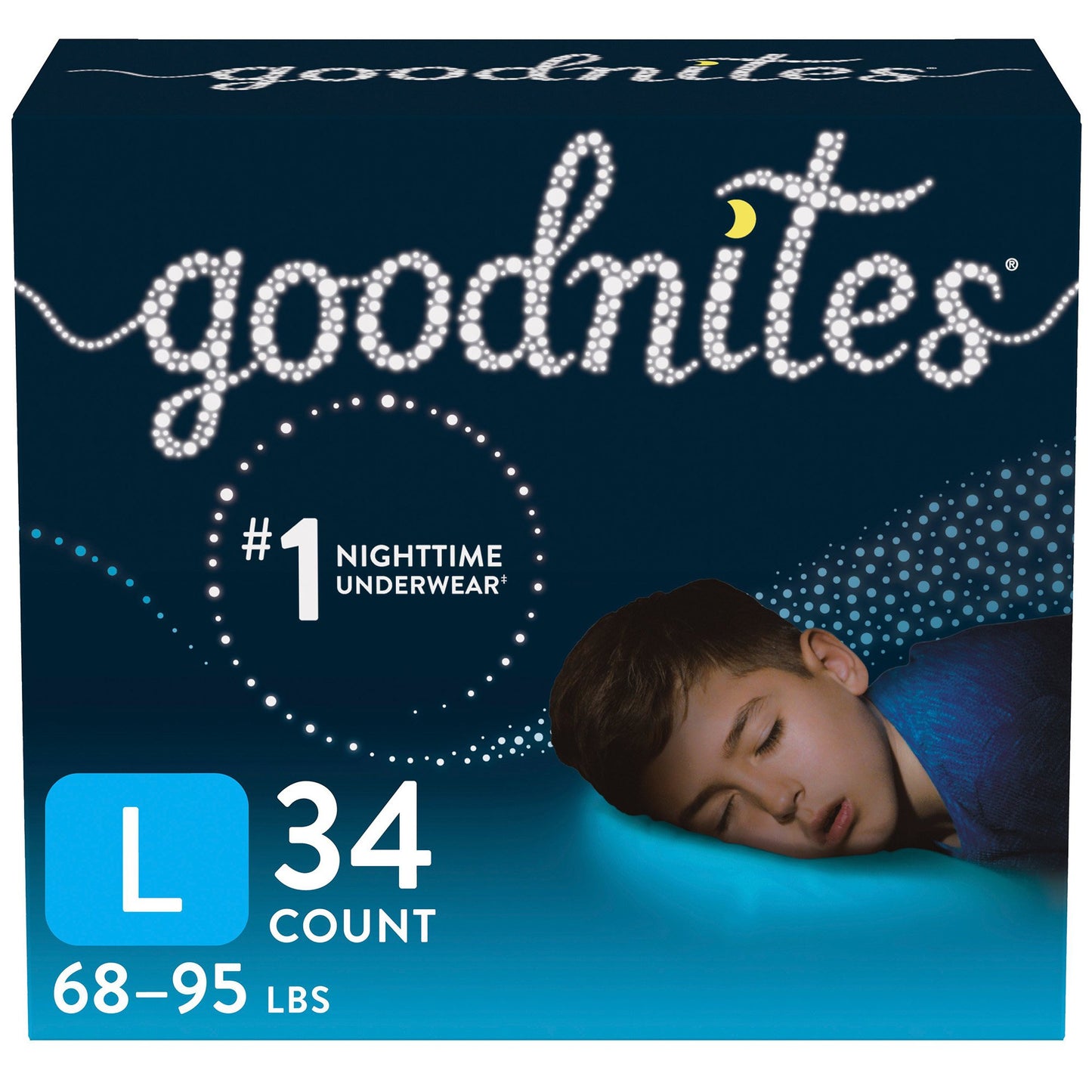 GoodNites® Male Youth Absorbent Underwear Pull On with Tear Away Seams Large Disposable Heavy Absorbency (1184205_CS)