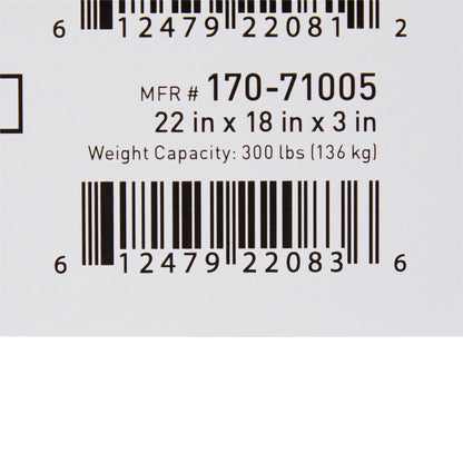 McKesson Seat Cushion 22 W X 18 L X 3 D Inch Polyurethane (1065554_CS)