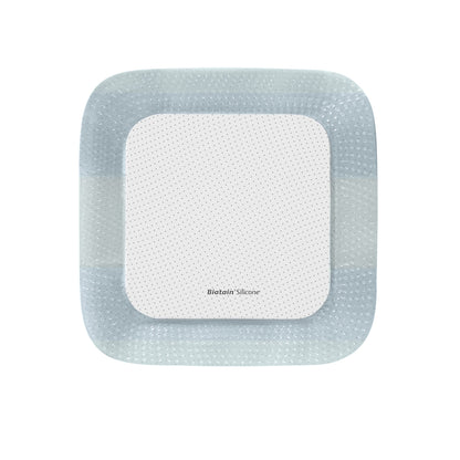 Biatain® Silicone Foam Dressing 5 X 5 Inch With Border Film Backing Silicone Adhesive Square Sterile (868353_EA)