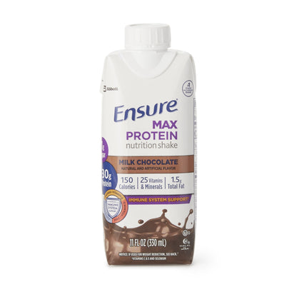 Ensure® Max Protein Nutrition Shake Oral Supplement Milk Chocolate Flavor Liquid 11 oz. Reclosable Carton (1102612_EA)