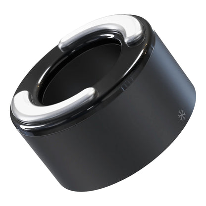 TheraFace Hot and Cold Rings - Black Hand-Held Face Massager & Cleanser Attachment 1 Hot Ring, 1 Cold Ring, Travel Pouch (1248586_EA)