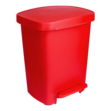 McKesson Trash Can 32 Quart / 8 gal. Red Plastic Rectangular (1223709_CS)