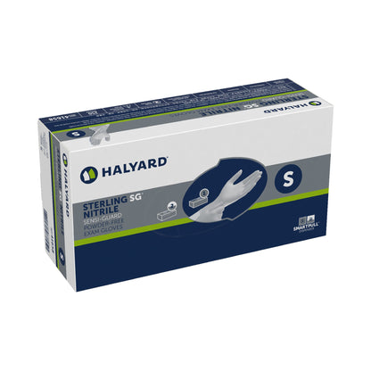 STERLING SG® Exam Glove Small NonSterile Nitrile Standard Cuff Length Textured Fingertips Gray Chemo Tested (981296_CS)