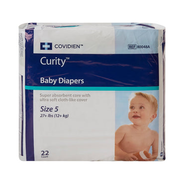 Cardinal Health™ Wings™ Unisex Baby Diaper Size 5 / X-Large Disposable Heavy Absorbency (724686_BG)