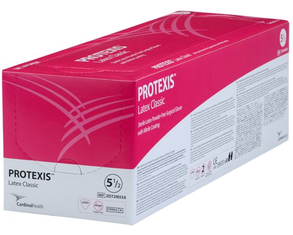Protexis™ Latex Classic Surgical Glove Size 6.5 Sterile Latex Standard Cuff Length Smooth Cream Not Chemo Approved (807828_BX)
