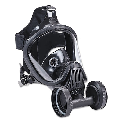 MSA Ultra Elite® Full-Facepiece Respirator, Large, 5-Point Harness, Silicone, w/Twin-Cartridge Adapter (454-10016757)
