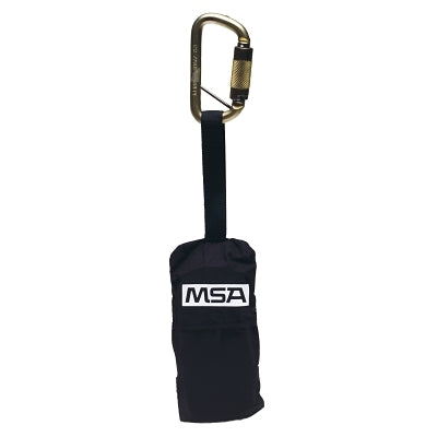 MSA Suspension Trauma Safety Steps, w/Carabiner, 6 ft, Black (454-10063431)