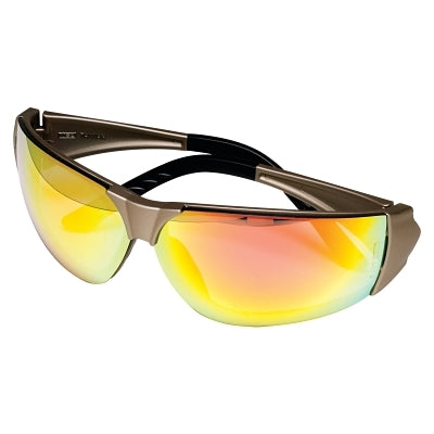 MSA Easy-Flex Eyewear, Black/Orange, Anti-Fog, Anti-Scratch (454-10070921)