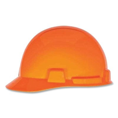MSA SmoothDome® Slotted Hard Hat Cap Style, 4-Point Fast-Trac® III, Orange (454-10074070)