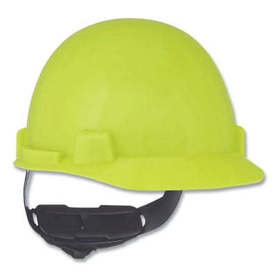 MSA SmoothDome® Slotted Hard Hat Cap Style, 4-Point Fast-Trac® III, Hi-Viz Yellow Green (454-10074084)